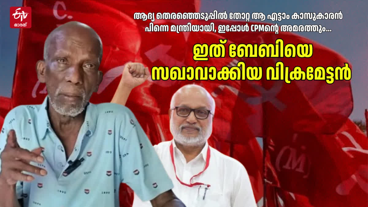 MA BABY AND VK VIKRAMAN  VK VIKRAMAN PRAKKULAM  MA BABY CPM GENERAL SECRETARY  CPIM KERALA