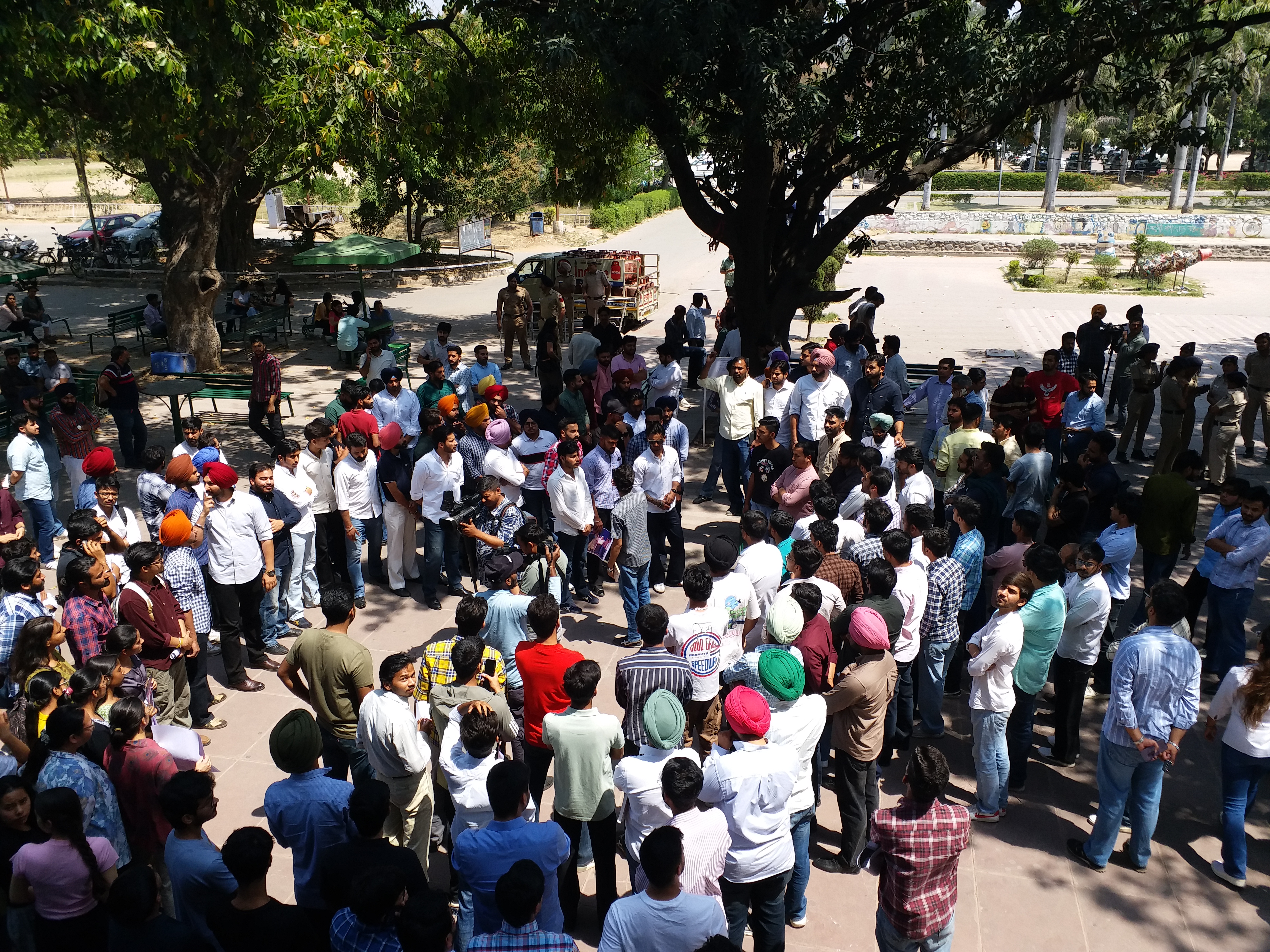 Protest In Punjab University