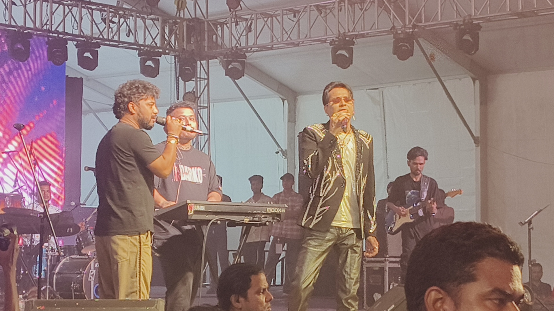ZUBEEN GARG in bihu programme reveals his new movie Roi Roi Binale's first poster in guwahati