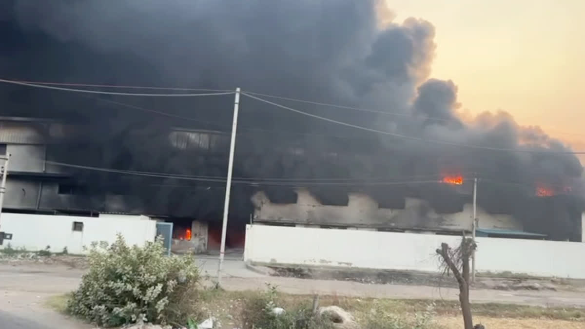 Fire In Factory in Sonipat