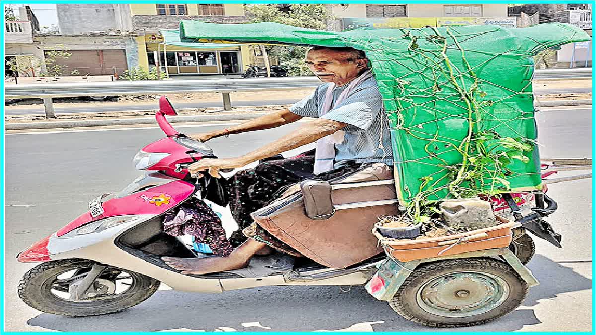 Disabled Person Green Mat on Scooty