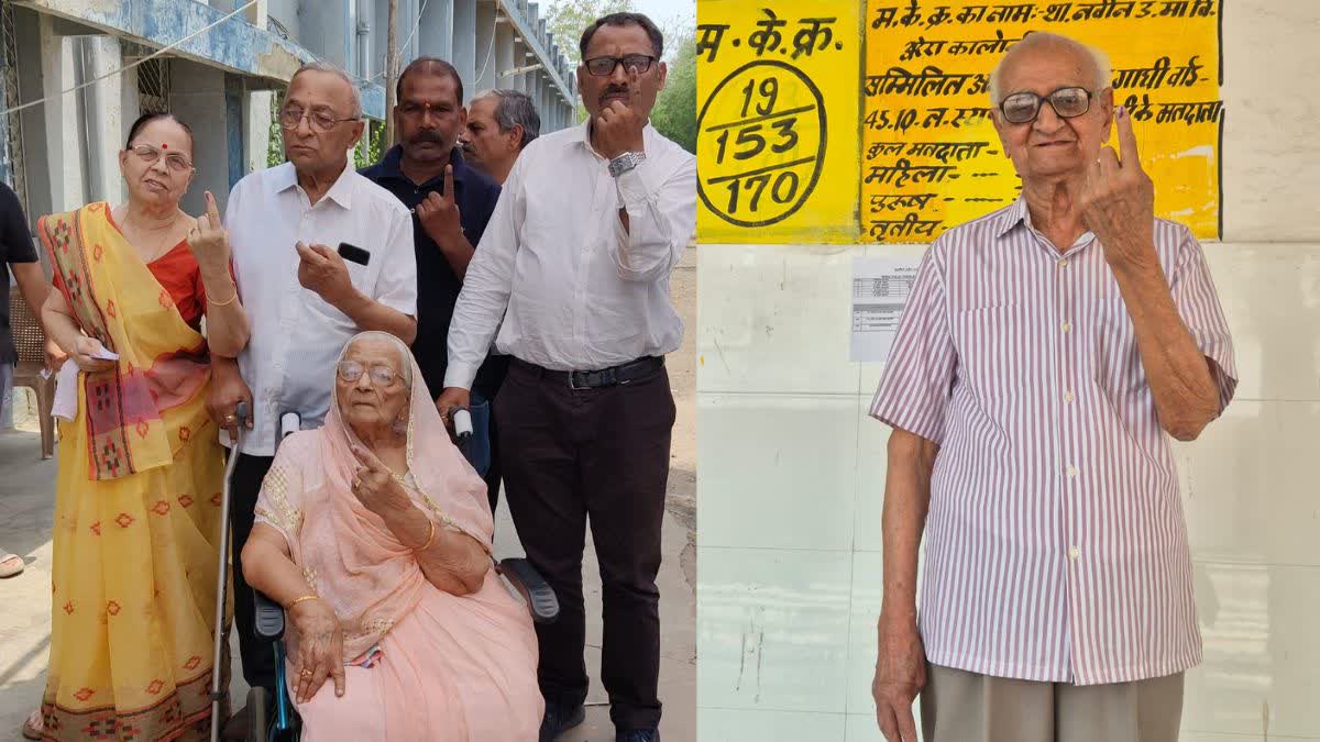 BHOPAL ELDERLY VOTERS VOTING