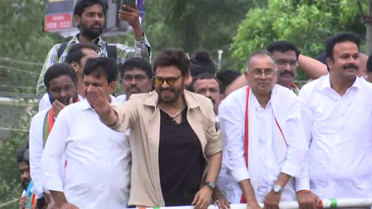 Actor Venkatesh Election Campaign in Khammam