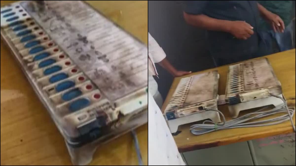 Man Sets EVMs On Fire At Polling Booth In Maharashtra