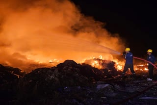 Fire Broke Out In Scrap Warehouse