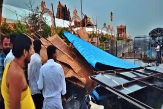 Heavy Rain yadadri Temple Today