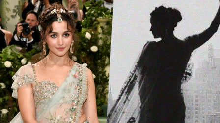 Met Gala 2024: Alia Bhatt Makes Grand Entrance at Prestigious Event in Iconic Sabyasachi Saree