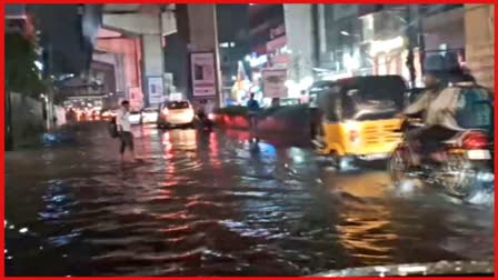 Heavy rain in Hyderabad