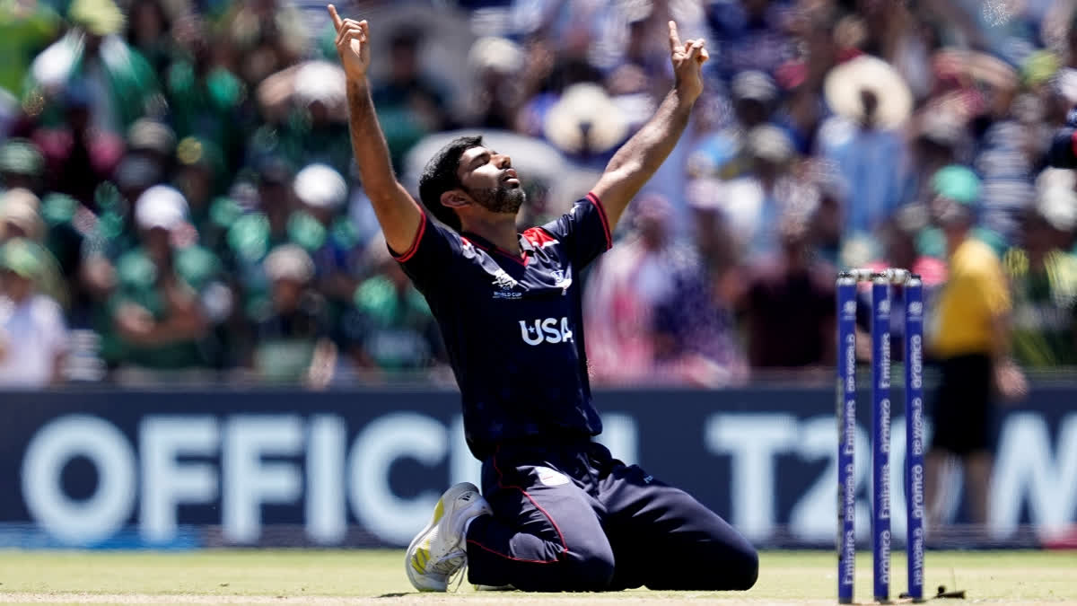 Saurabh Netravalkar played a pivotal role in USA's impressive victory over Pakistan during the Super Over on Thursday. Netravalkar, who works as a Technical Lead at a software company, also represents the USA cricket team. Interestingly, he previously played for the India U-19 team and participated in a Ranji Trophy match alongside Suryakumar Yadav, Aditya Tare, KL Rahul, and Jaydev Unadkat.