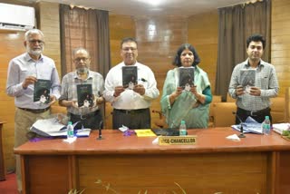 Release of four books including collection of essays "Teen Sau Sala Jashan Mir"