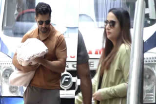 Dhawan family is all set to welcome the newest member of their family as Varun Dhawan and Natasha Dalal take their baby girl home from the hospital. The couple, blessed with a girl child on June 3, left for their Mumbai home on Friday.