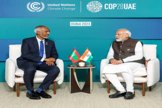 Maldives President Mohamed Muizzu meeting with Prime Minister Narendra Modi