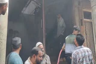 Fire broke out in jacket factory in Amroha