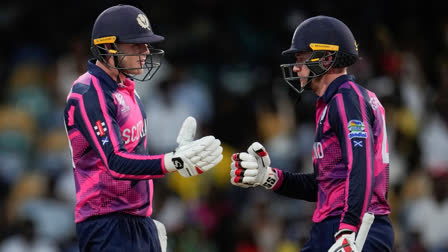 Richie Berrington fifty, Michael Leask's brisk hitting and Brad Wheal's three-for helped Scotland secure their first win over spirited Namibia on Friday. This victory marks Scotland's first-ever win against Namibia in T20 internationals.