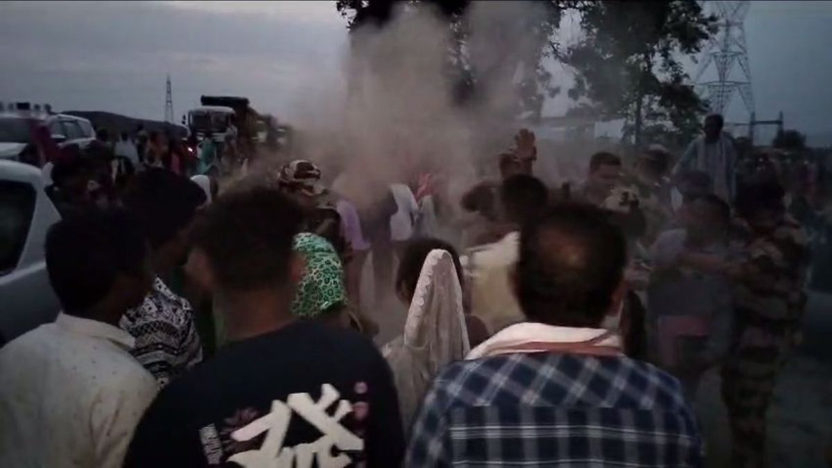 Ashes thrown on officers