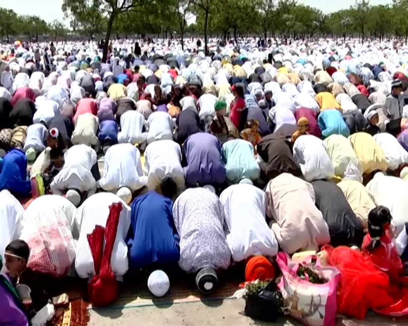 muslims offer mass prayers