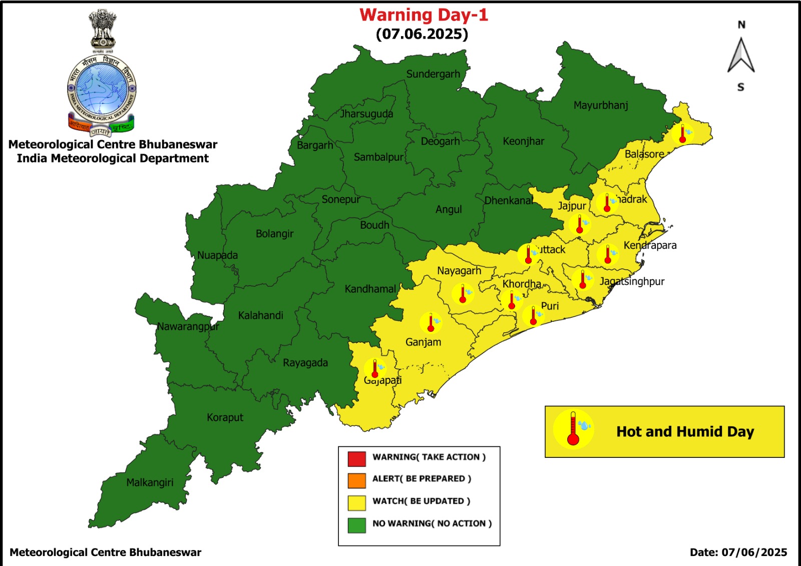 11 ଜିଲ୍ଲାରେ ଗରମ ଗୁଳୁଗୁଳି