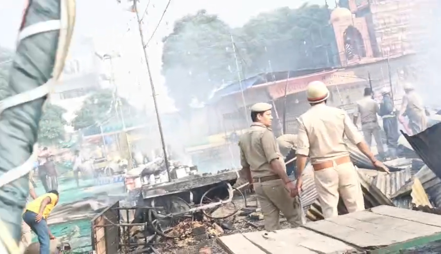 fire in trade fair