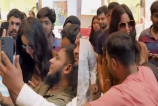 Katrina Kaif gets mobbed at airport, her team shoves eager fans away - watch viral video