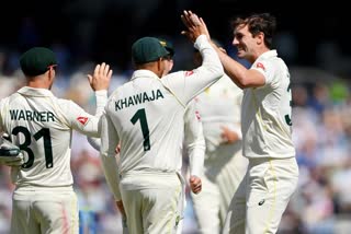 Ashes 2023  Ashes test  England vs Australia  ഇംഗ്ലണ്ട് vs ഓസ്‌ട്രേലിയ  പാറ്റ് കമ്മിൻസ്  ബെൻ സ്റ്റോക്‌സ്  Pat Cummins  Ben Stokes  ആഷസ് 2023  ആഷസ് മൂന്നാം ടെസ്റ്റ്  ഓസീസ്  ഓസ്‌ട്രേലിയ  ഇംഗ്ലണ്ട്  ഡേവിഡ് വാർണർ  England vs Australia First innings score  കമ്മിൻസിന് ആറ് വിക്കറ്റ്  പൊരുതിയത് സ്റ്റോക്‌സ് മാത്രം