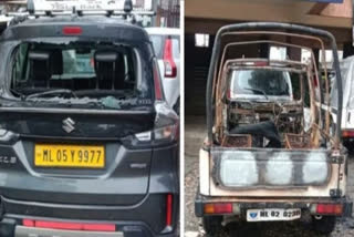 vehicles torched in Meghalaya