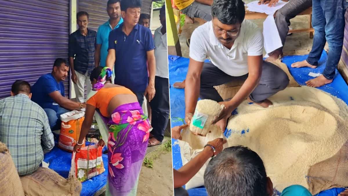 Relief Aid Distributed to Flood Affected areas in Nagaon