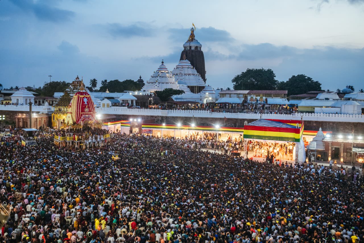 पुरी में भगवान जगन्नाथ की रथ यात्रा