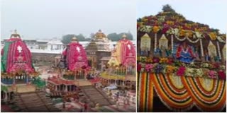 shri jagannath puri rath yatra 2024 begins in Puri, devotees gather for the Yatra Watch video