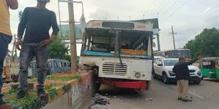Bus Accident in Suraram Due to Negligence of the Driver