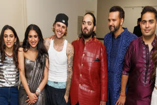 Justin Bieber at Anant-Radhika's sangeet ceremony