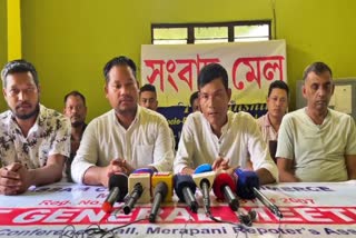 Press conference in merapani on NSCN threats to businessmen in Assam