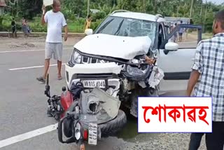 2 dead on spot in road accident in jonai