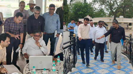 Gulabchand Kataria inspected renovation work of Nehru Garden