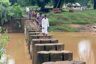 STOP DAM BECOMES JUGAAD BRIDGE