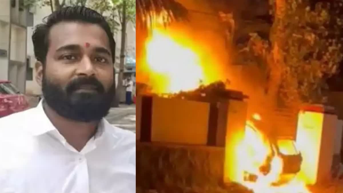 youth dies after car bursts in mavelikkara  youth dies after car bursts  car blast  car blast and youth dies  കാർ പൊട്ടിത്തെറിച്ച് മരണം  കാർ പൊട്ടിത്തെറിച്ചു  കാർ പൊട്ടിത്തെറിച്ച് മരണം  കാർ പൊട്ടിത്തെറിച്ച് യുവാവ് മരിച്ചു  കാർ പൊട്ടിത്തെറിച്ച് അപകടം  കാറിന് തീപിടിച്ചു  മാവേലിക്കര കാർ പൊട്ടിത്തെറിച്ചു  മാവേലിക്കര  ആലപ്പുഴ മാവേലിക്കര  mavelikkara  alappuzha mavelikkara  കൃഷ്‌ണ പ്രകാശ്  krishna prakash  കൃഷ്‌ണ പ്രകാശ് മരണം  krishna prakash death