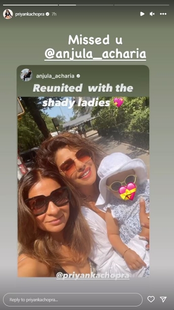 Priyanka joins her manager and friend Anjula Acharia