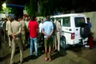 Attacking on Youth with knife in Ramnagar