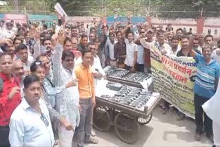 ration dealers Protest in Jhalawar