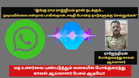 audio on traffic police speaking offensively to religious