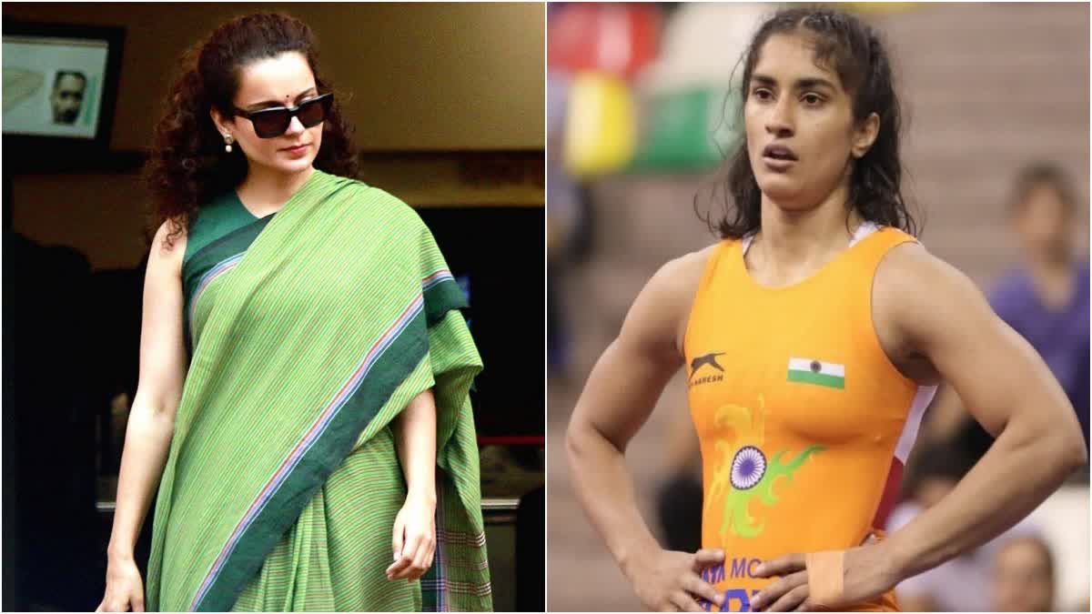 MP Kangana Ranaut Post on Vinesh Phogat