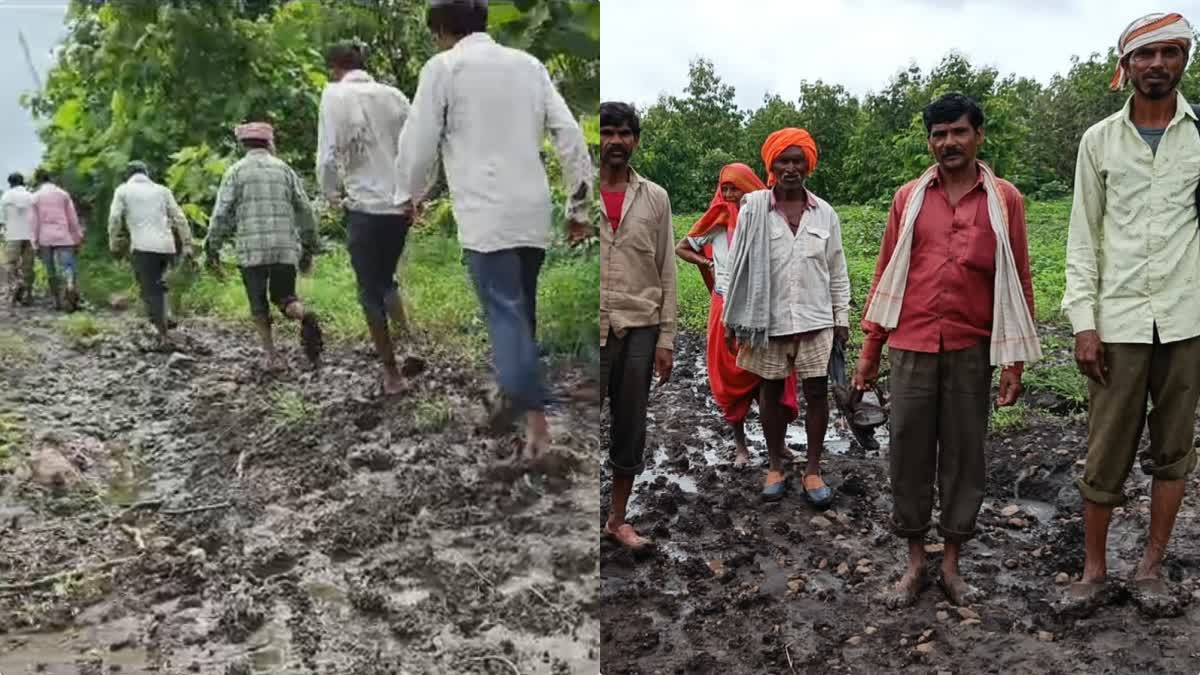 Burhanpur No Road For Village