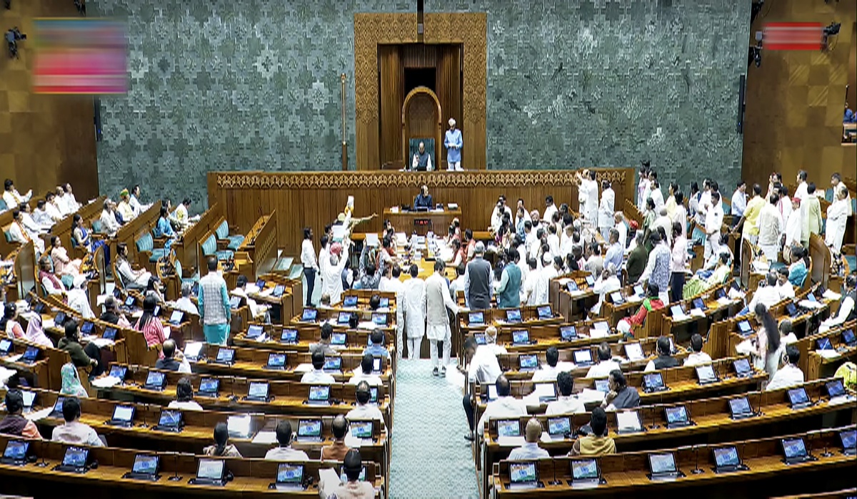 A view of Lok Sabha