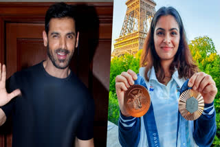 John Abraham Shares Pic With Olympic Bronze Medalist Manu Bhaker, Says 'Had The Pleasure Of Meeting Her'