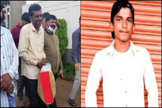 Son died in Belagavi fire Accident: Father carries skeleton of son in market bag