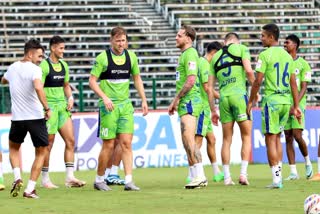 Mohun Bagan Footballers Practicing