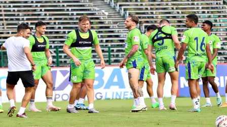 Mohun Bagan Footballers Practicing