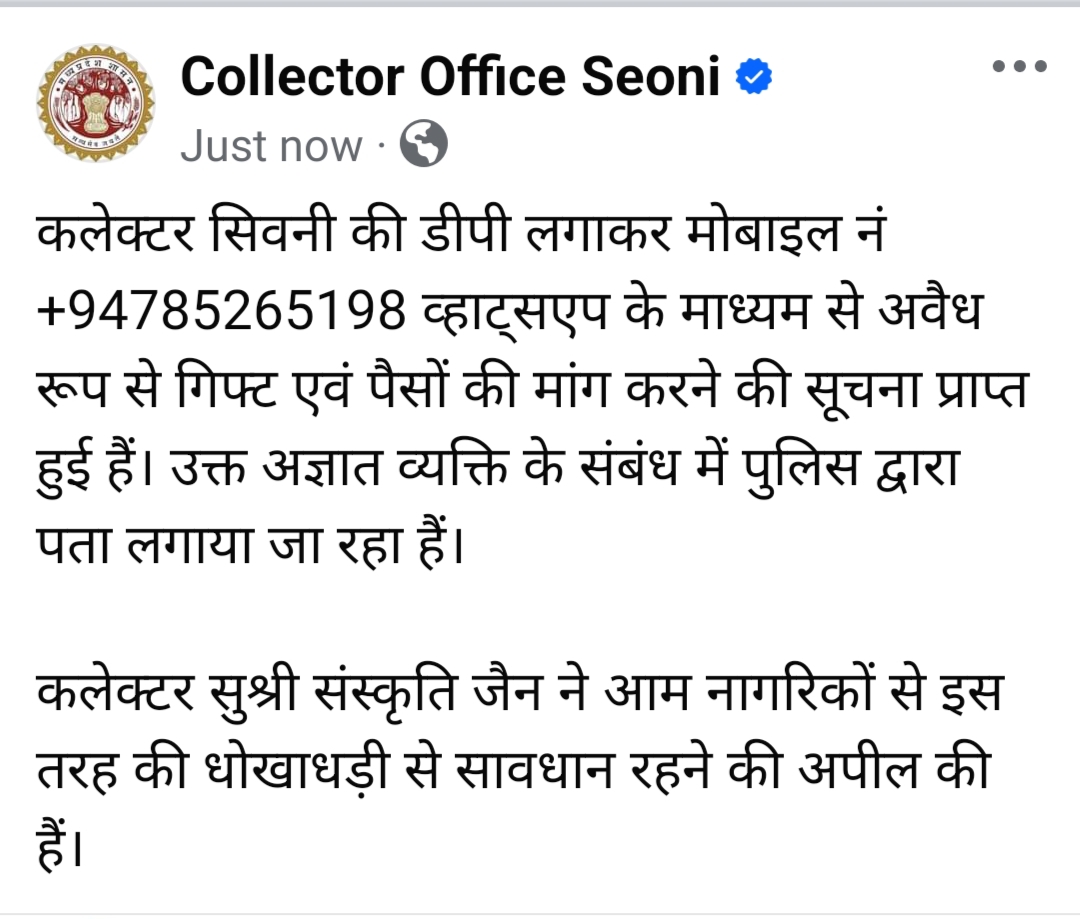 Cyber fraud with seoni collector