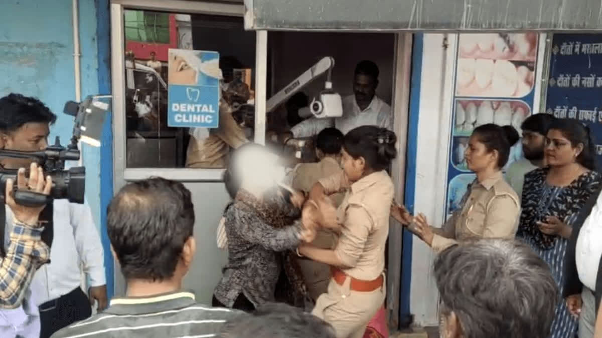 A high-voltage drama unfolded in Uttar Pradesh's capital Lucknow on Wednesday evening when a team comprising bank and revenue officials and woman constables went to a shop for the recovery of loans from a defaulter. The team of officials had gone there to execute a court order in connection with the recovery of loans.