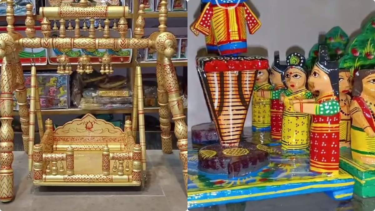 On the occasion of the cherished festival, Krishna Janmashtami, different tableaux depicting Lord Krishna were used in Singapore which were crafted in Varanasi.