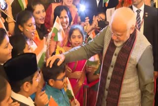 20TH ASEAN INDIAN SUMMIT PM MODI GETS ROUSING WELCOME FROM INDIAN DIASPORA IN INDONESIA